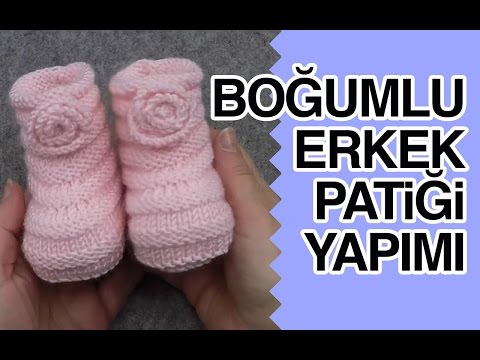 Örgü ile kolayca Boğumlu Bebek Patiği Yapımı - Örgü Modelleri