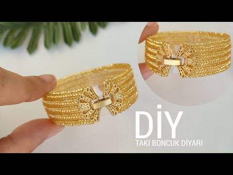 Herringbone Tekniği ile Trabzon Hasır Bilekliği Yapımı //Herringbone bracelet.Super easy tutorial