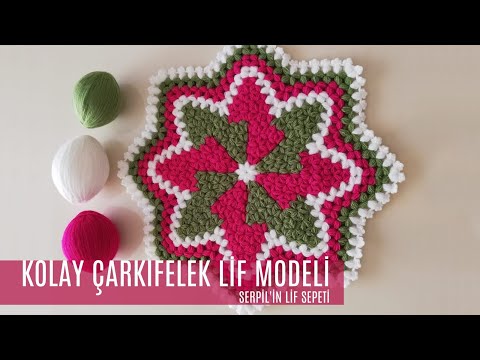 Serpilin Lif Sepeti - Kolay Çarkıfelek Lif Modeli (Tasarım - Elişi Kutusu)