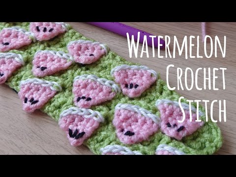 Watermelon Crochet Stitch 🍉