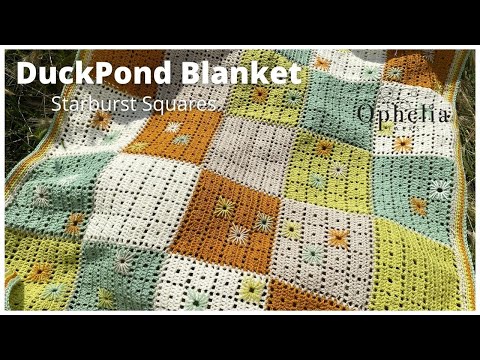 EASY CROCHET BABY BLANKET TUTORIAL / Duckpond Baby Blanket / Part 1