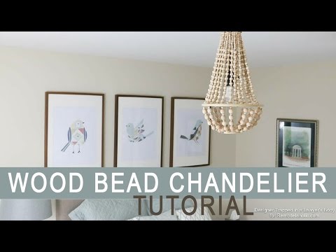 Wood Bead Chandelier Tutorial