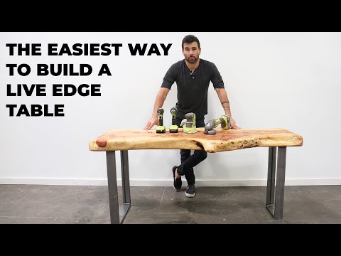 The Easy Way to Make A Live Edge Table