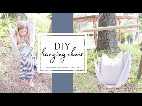 How to make a HANGING CHAIR from a DROP CLOTH | DIY HANGING CHAIR | Easy SENSORY Swing