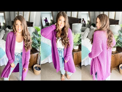 Mauve-A-Lous Duster Cardigan - FREE Crochet Pattern