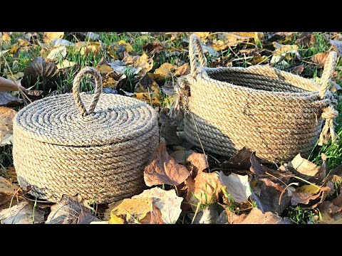 DIY jute basket in 15 minutes