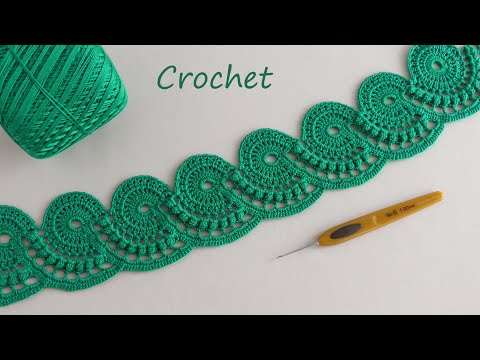 Очень КРАСИВОЕ ленточное КРУЖЕВО вязание крючком МК 💎 Beautiful and very easy to crochet LACE