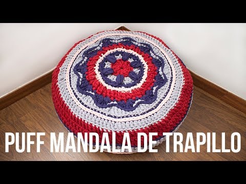 Puff mandala de trapillo