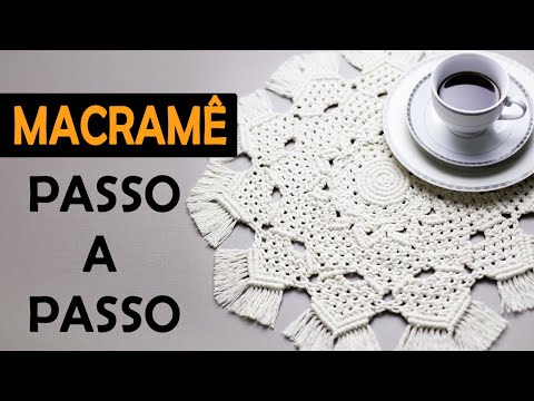 SOUSPLAT DE MACRAMÊ | MACRAMÊ PASSO A PASSO | CENTRO DE MESA #tutorialmacrame #macrameparainiciantes