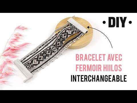 DIY | Bracelet multi-rangs avec fermoir aimanté Hiilos et tissage Miyuki