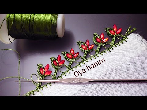 694- Boncuklu oya yapılışı