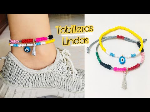 💛💛💛Como hacer TOBILLERAS fáciles💛💛💛/DIY/ MOSTACILLA