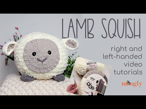 How to Crochet: Lamb Squish (Left Handed)