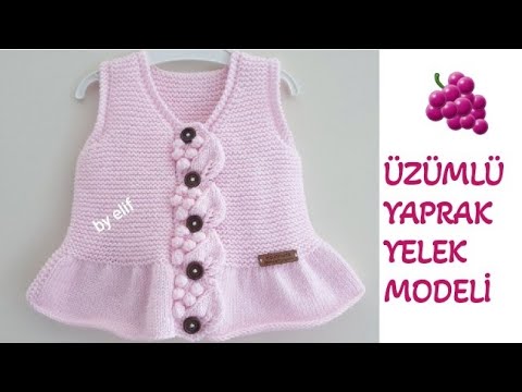 ÜZÜMLÜ YAPRAK YELEK MODELİ❗ÜZÜMLÜ YELEK 🍃🍇🍃