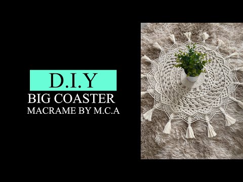 BIG COASTER MACRAME With Modification Pattern | Macrame Taplak Bulat | Macrame BY MCA