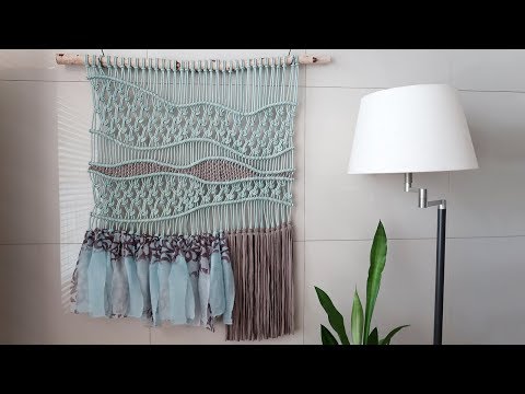 DIY Macrame tapestry wall art / Wall hanging / Macraweave / 마크라메 대형 월행잉