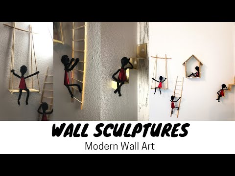 Modern wall Art/ wall sculptures/ Home decor/ New ways to decorate your Home/ wall decorations