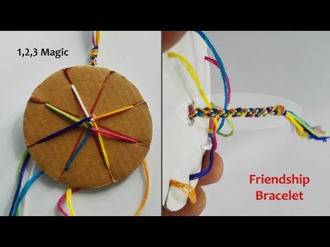 How to make a friendship bracelet with a cardboard loom