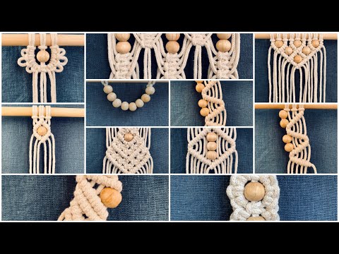 +12 MACRAME PATTERNS WITH BEADS / MACRAME TUTORIAL / PART 10