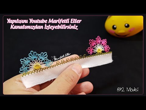 Harika Bir İğne Oyası Modelinin Anlatımlı Yapılışı | 692. Model #iğneoyası #needlelace