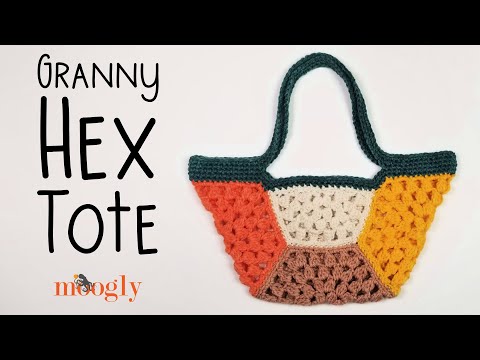 How to Crochet: Granny Hex Tote (Right Handed)