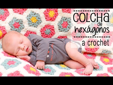 Colcha de Hexágonos a Crochet - PASO A PASO - Parte 2 de 2