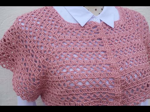 Como tejer canesú para chaqueta a crochet de primavera con gráficos