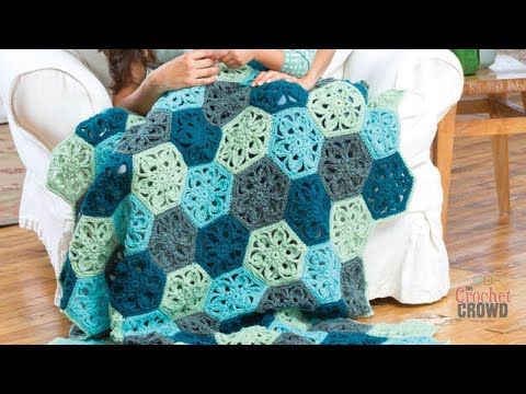 EASY Crochet Granny Flower Throw