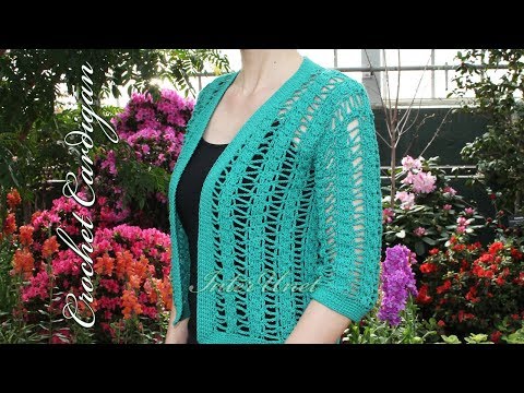 Lace jacket crochet pattern