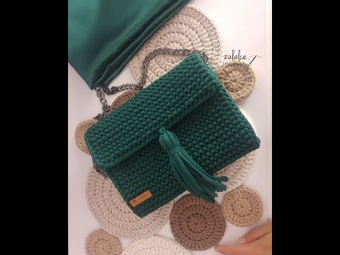 DIY Penye Ip ile Çanta Yapımı / Bag with Tshirt Yarn ( Part1) Nasıl Örülür?