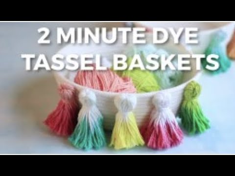 DIY Tie Dye Basket