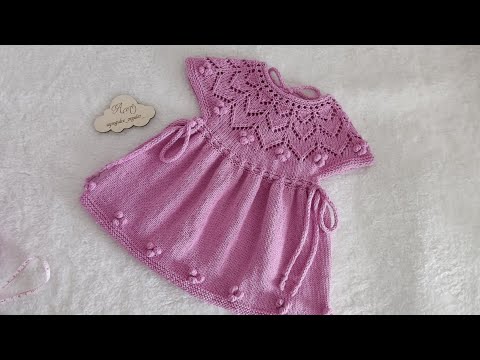 🦋Ajurlu nohutlu kız çocuk elbisesi 🕊️ baby dress knitting crochet  design  crochet bebekörgüleri 🍀