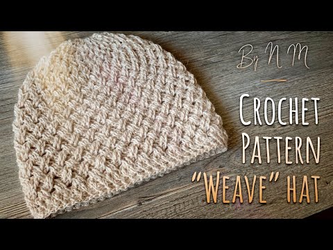 CROCHET: ШАПКА ПЕРЕПЛЕТЕНИЯ КРЮЧКОМ / Модный ТРЕНД! / Weave hat: pattern