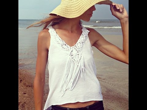 DIY Macramé Fringe Top