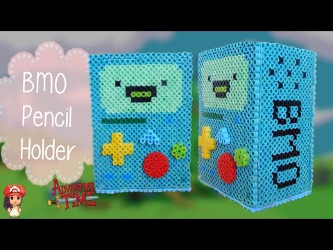 How to make a BMO (Adventure Time) Perler Bead Pencil Holder