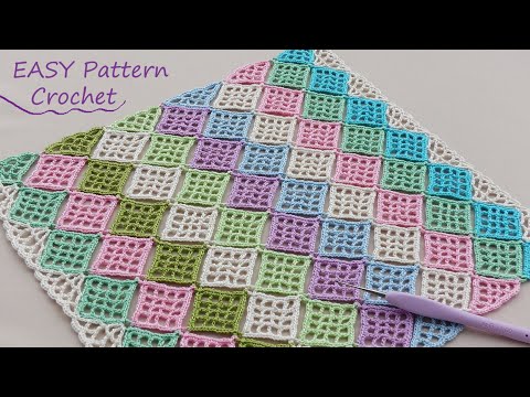 НОВИНКА!!!🤗CВЯЗАЛА такую красоту из остатков пряжи! ВЯЗАНИЕ КРЮЧКОМ 🎁 SUPER EASY Pattern Crochet