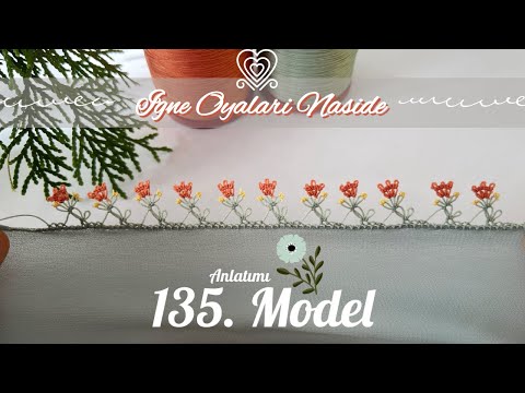 135) KÜF YEŞİLİ İLE GÖZ ALICI İĞNE OYASI YAZMA MODELİ || VERY EASY NEEDLE LACE FOR EVERYONE