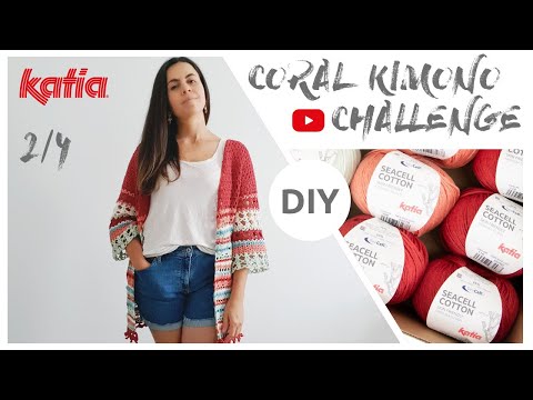 Kimono Coral 🌸 Parte 2/4: Cuerpo | Reto Ahuyama Crochet & Katia