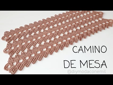 Como tejer Camino de mesa a crochet paso a paso