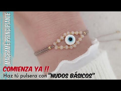 COMO HACER PULSERAS FÁCIL Y RÁPIDO CON NUDOS BASICOS | PULSERAS EN MACRAMÉ PRINCIPIANTES #diymacrame