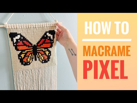 DIY Macrame Pixel | Butterfly