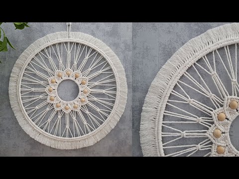 DIY MANDALA de MACRAME (paso a paso) | DIY Macrame Mandala Wall Hanging Step by Step Tutorial