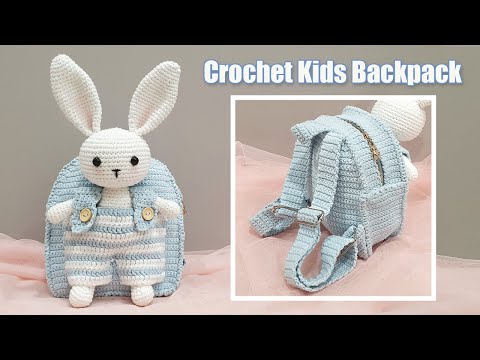 Amigurumi Tutorial l How To Crochet Kids Backpack ?