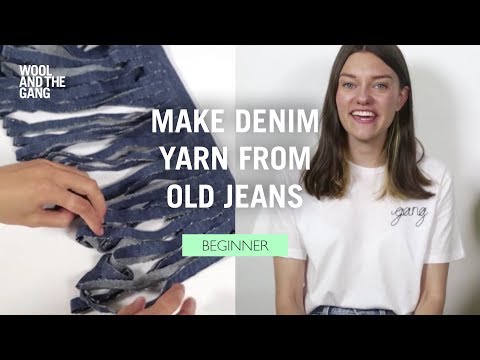 How to: Make Denim Yarn from Old Jeans