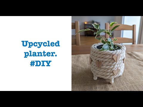 Upcycled tin Planter | DIY planter |@annzcreations