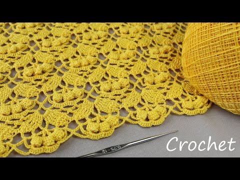 ЛЕТНИЙ СУПЕР легкий УЗОР вязание крючком ОЧЕНЬ ПРОСТО!  SUPER EASY Beautiful Flower Pattern Crochet