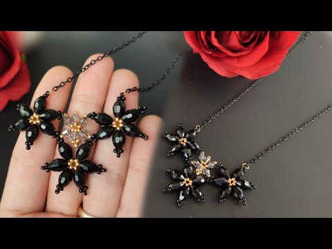 DIY/Mothers Day Gift Idea /Star Necklace/How to make Beaded Necklace.Anneler günü için kolye yapımı