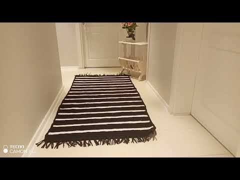 ÇOK KOLAY TIĞ İŞİ PENYE İPTEN KİLİM YAPIMI YouTube VERY EASY crochet carpet #kilim #paspas