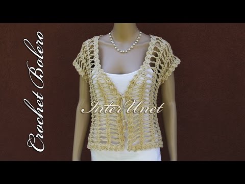 How to crochet lace bolero jacket