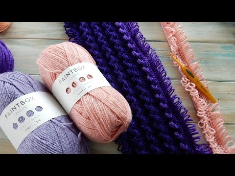 Mile-a-Minute Loop Stitch Braid Baby Blanket - Paintbox Yarn Review